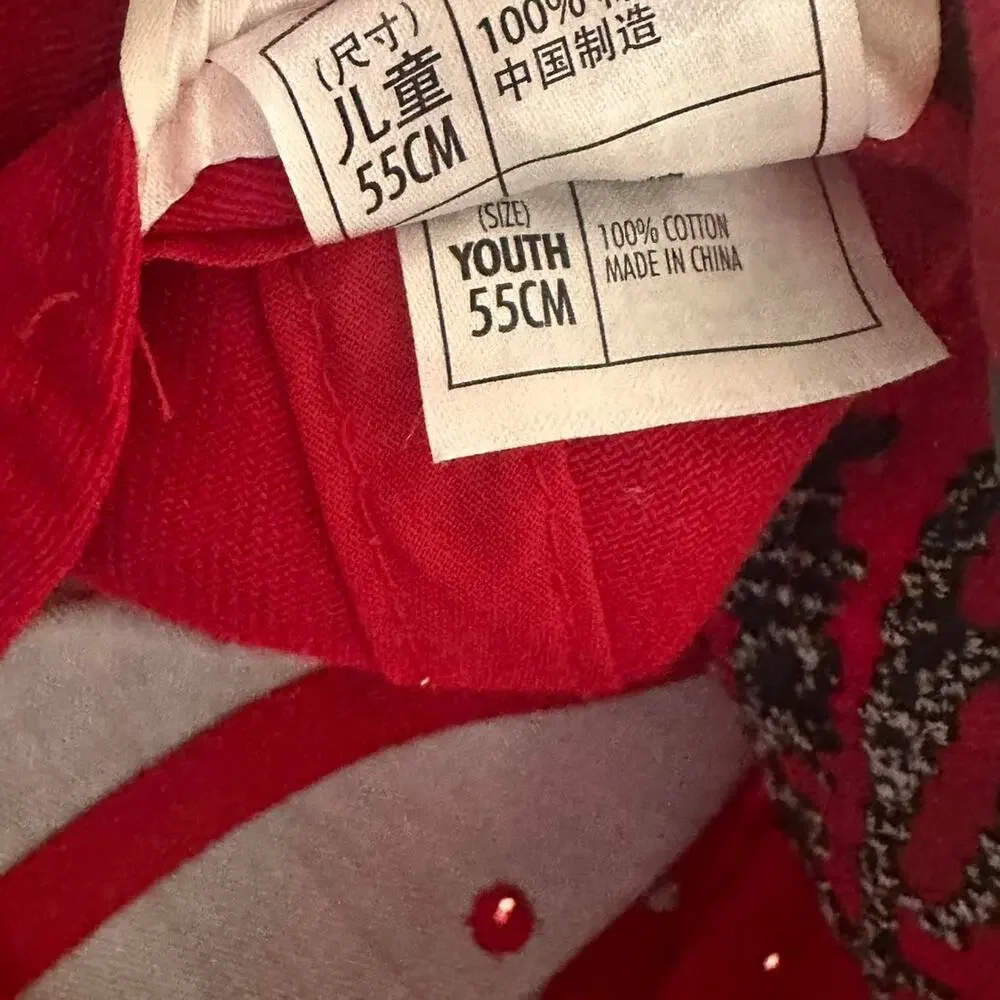 Vintage red Mickey Mouse hat youth 55cm Disney Parks
